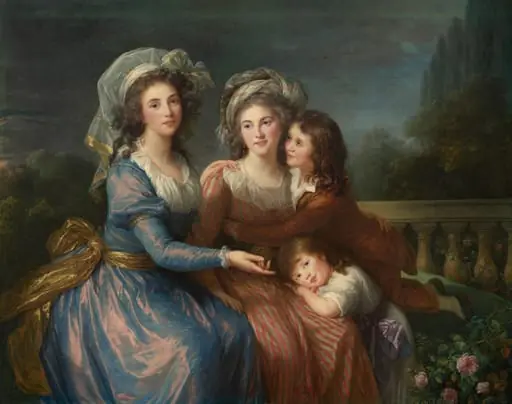 The Marquise de Pezay, and the Marquise de Rougé with Her Sons Alexis and Adrien, by Élisabeth Louise Vigée Le Brun