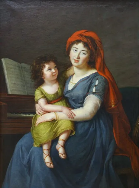 The portrait of princess Ekaterina Nikolaevna Menshikova, by Élisabeth Louise Vigée Le Brun, oil, 1798