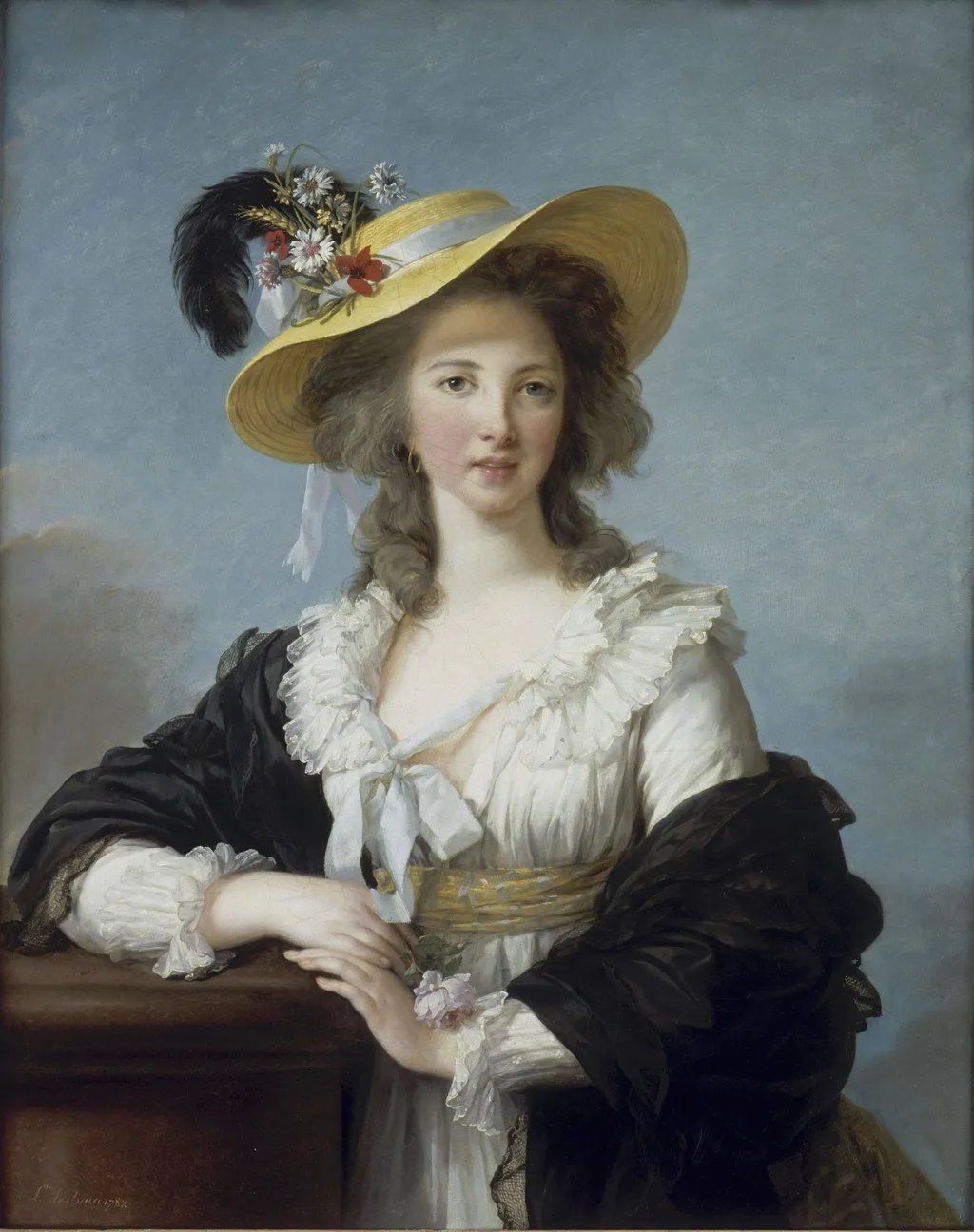 Yolande-Martine-Gabrielle de Polastron, Duchess de Polignac, by Élisabeth Louise Vigée Le Brun, oil, 1792