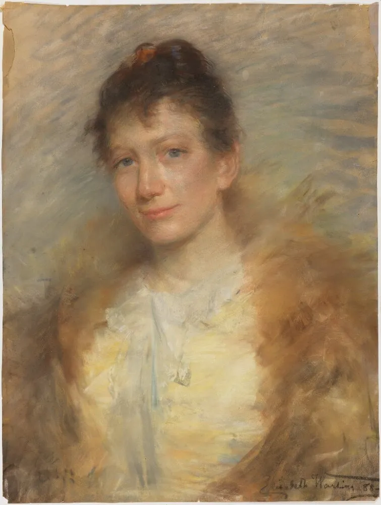 Portrait of a Woman. Possibly Eva Bonnier, by Elisabeth Warling, unspecified, 1894