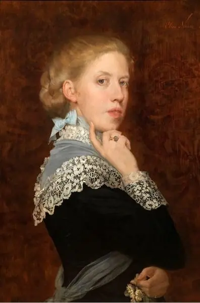 Self-portrait, by Elise Ransonnet-Villez