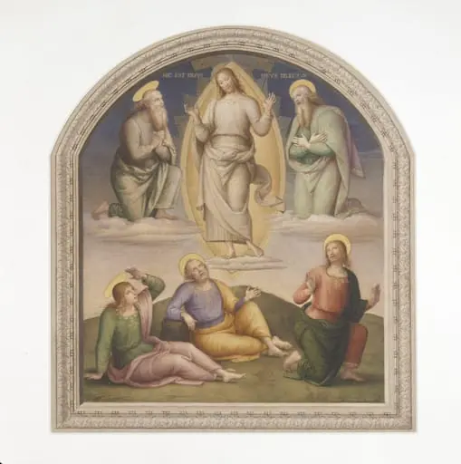 Copy after the painting The Transfiguration by Perugino in the Collegio del Cambio, Perugia., by Eliseo Fattorini