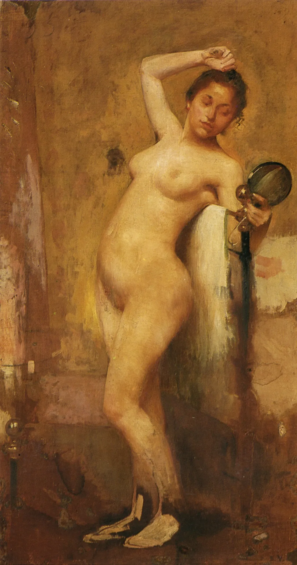 Nude, by Eliseu Visconti, oil, 1898