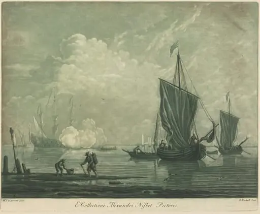 Shipping Scene from the Collection of Alexander Nisbit, by Elisha Kirkall