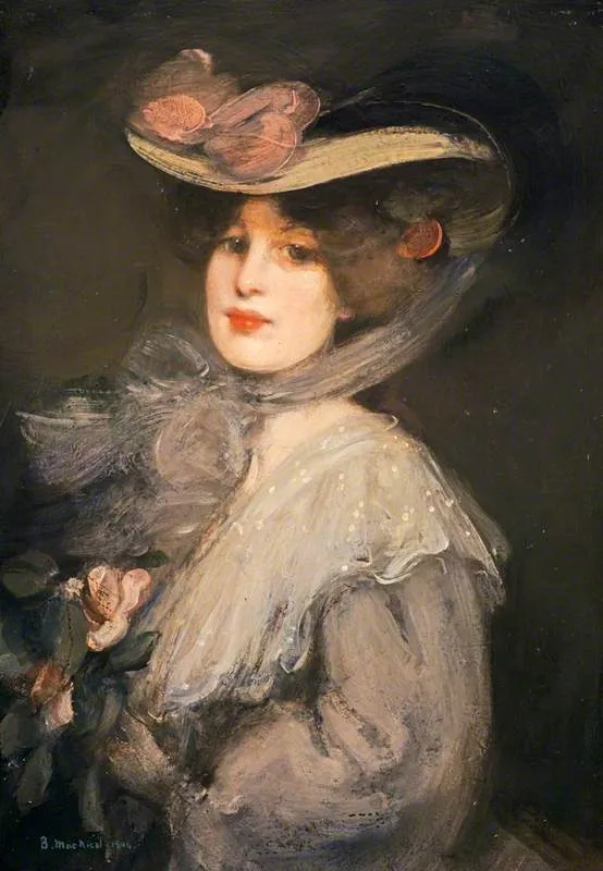 Portrait of a Lady ('Phyllis in Town'), by Elizabeth MacNicol, oil, 1904