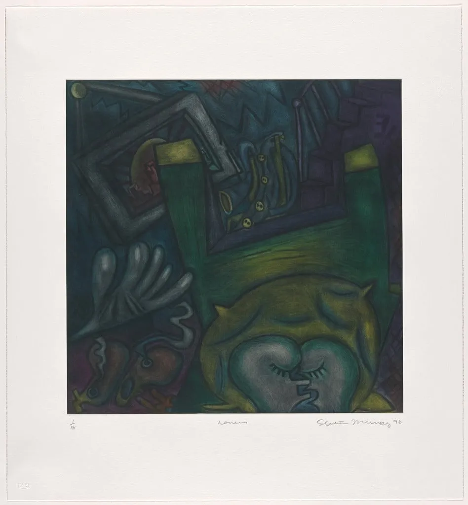 Untitled, by Elizabeth Murray, ink, 1996