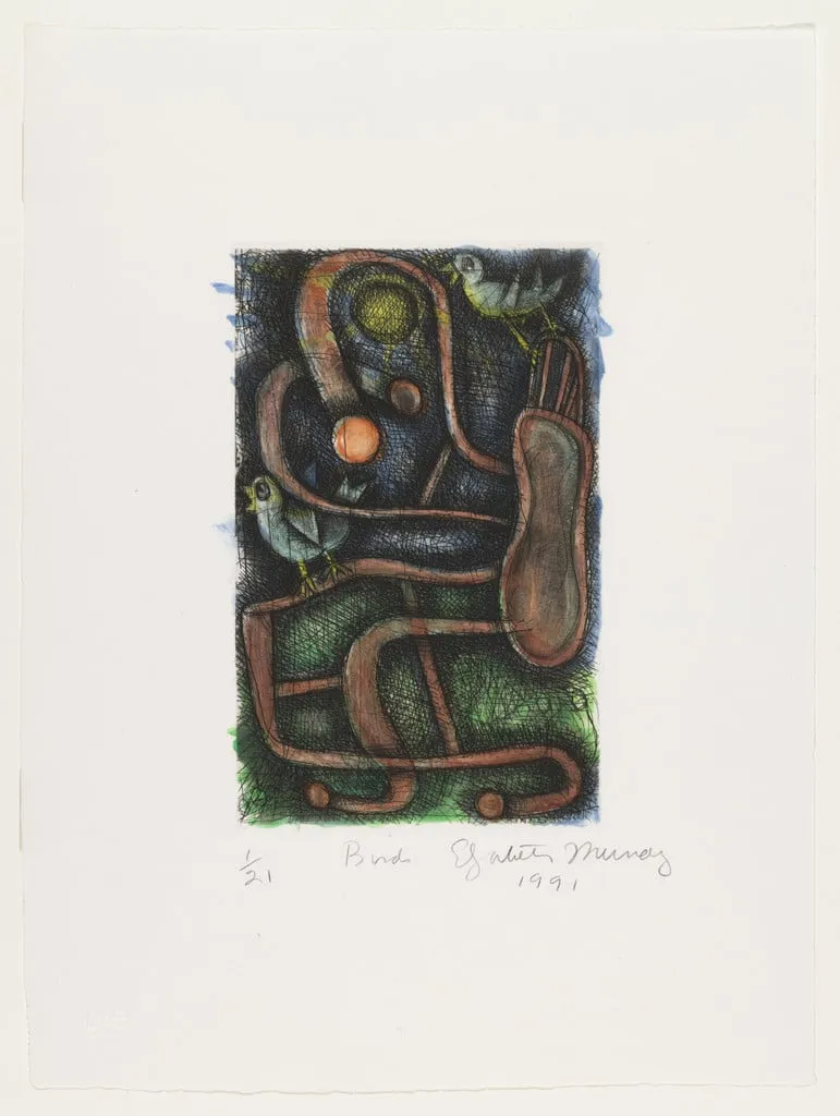 Untitled, by Elizabeth Murray, ink, 1991