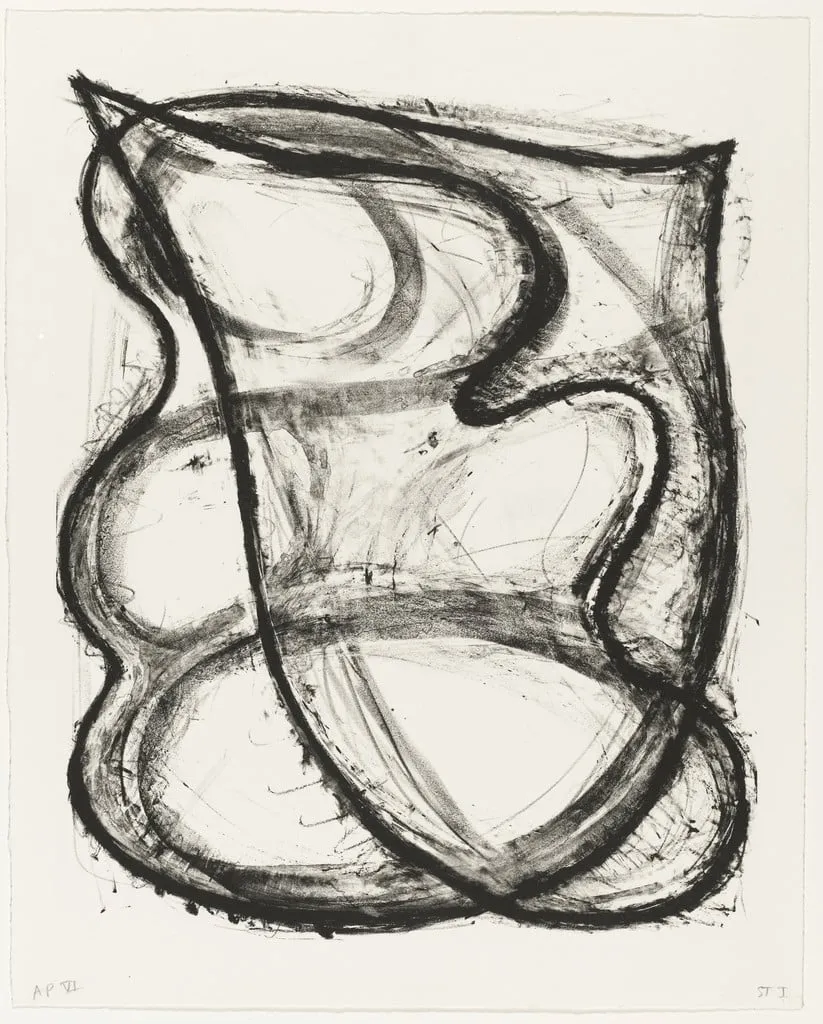 Untitled, by Elizabeth Murray, ink, 1980