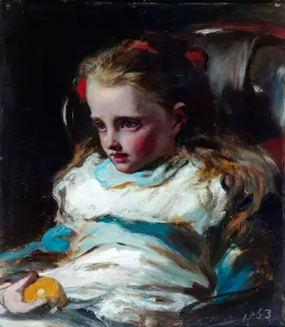 Ellen Sarah Gibbs as a Little Girl, by Francis Montague Holl