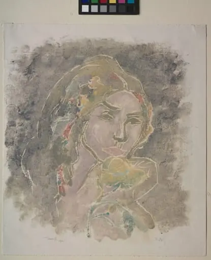 Girl's Head, by Ellen Thesleff