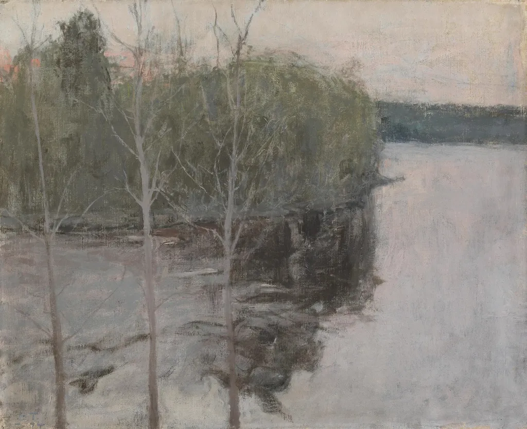 Spring Night, by Ellen Thesleff, oil, 1898