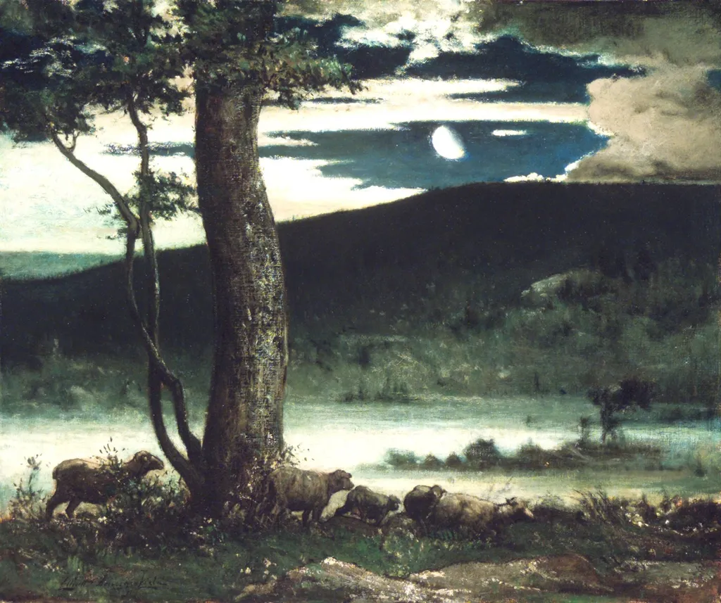 Midnight Moon, by Elliott Daingerfield, oil, 1906