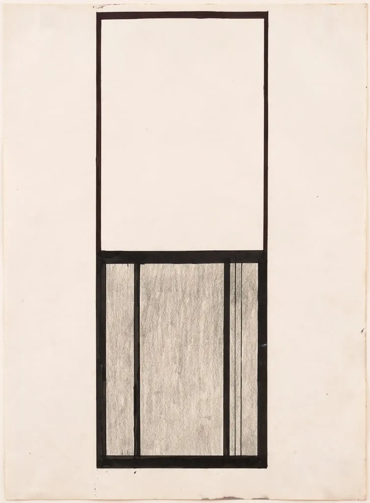 Untitled, by Ellsworth Kelly, graphite, 1949