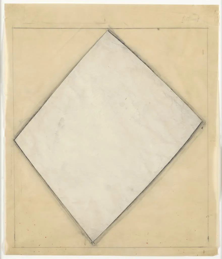 Untitled, by Ellsworth Kelly, graphite, 1958