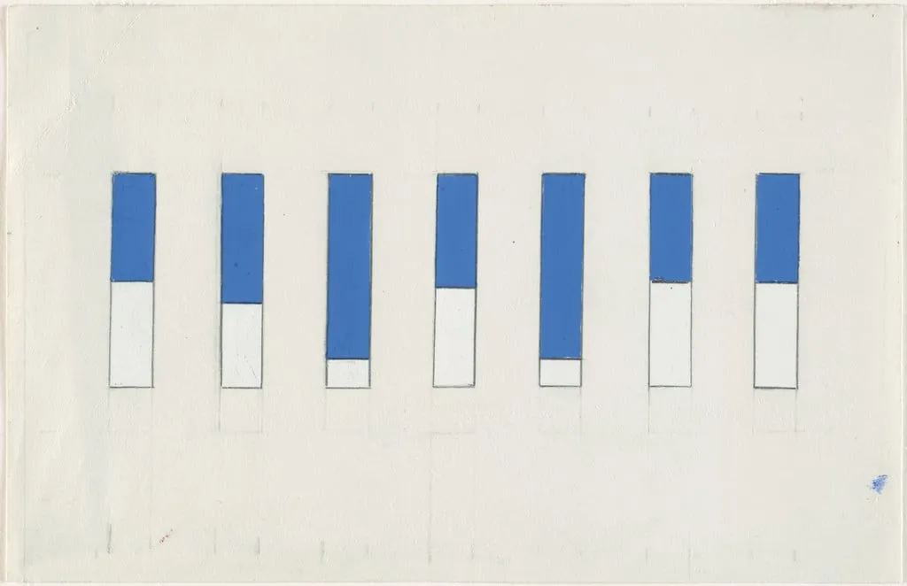 Untitled, by Ellsworth Kelly, gouache, 1950