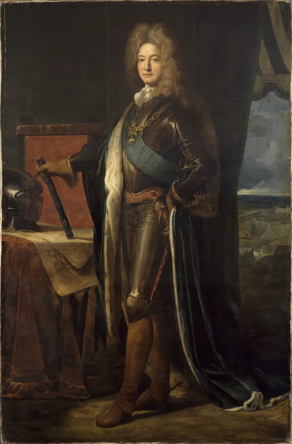 Portrait of Adrien Maurice de Noailles (1678-1766), by Éloi Firmin Féron, oil, 1834