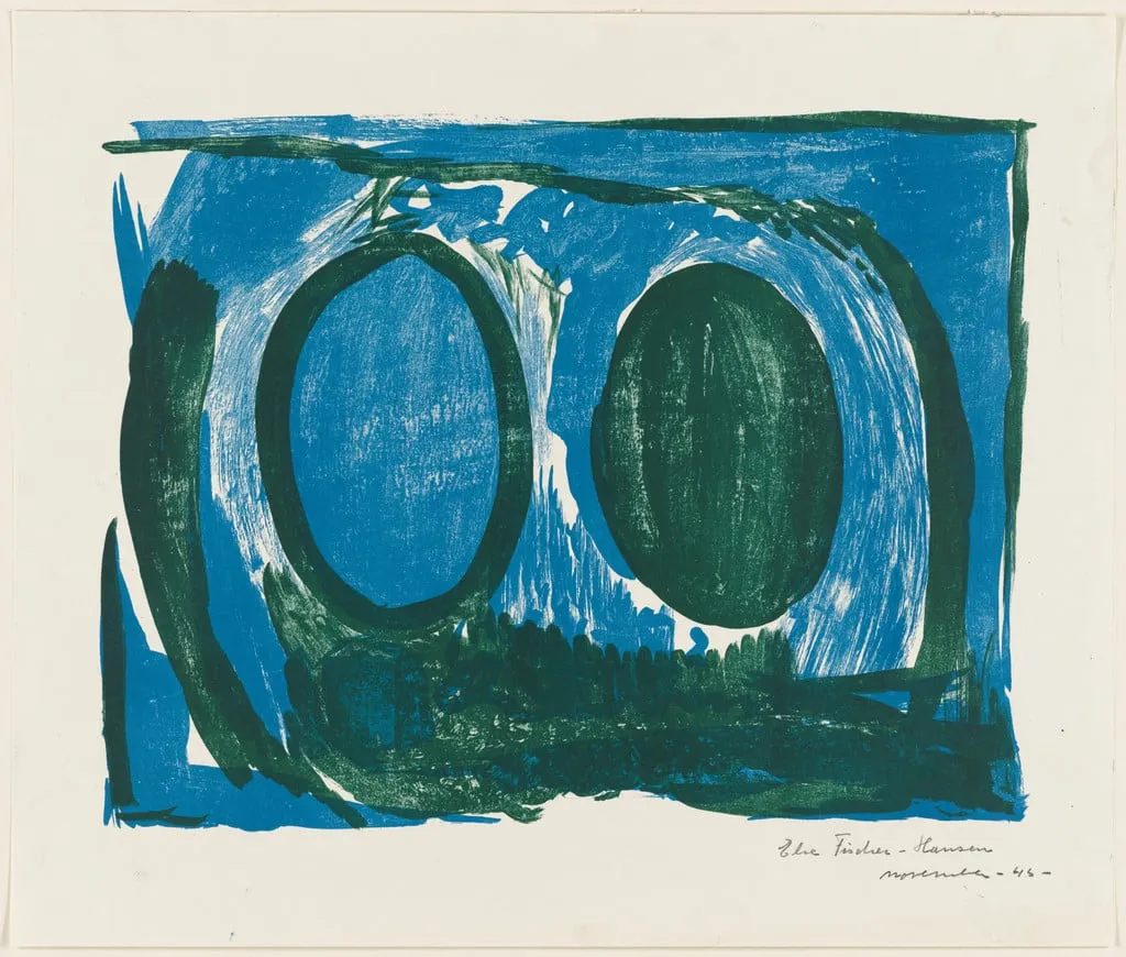 Untitled, by Else Fischer-Hansen, ink, 1945