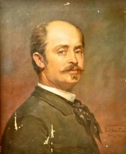 Autoportret la 40 ani, by Emanoil Bardasare-Panaiteanu, 1890