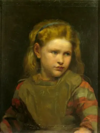 Portret de fetiță, by Emanoil Bardasare-Panaiteanu