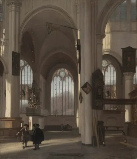 Interior of a Church, by Emanuel de Witte