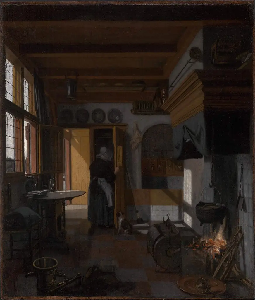Kitchen Interior, by Emanuel de Witte