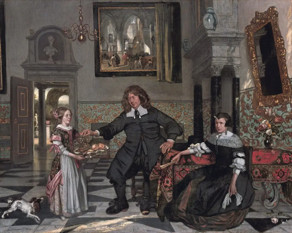 Portrait of a Family in an Interior (family of Pieter de Graeff), by Emanuel de Witte