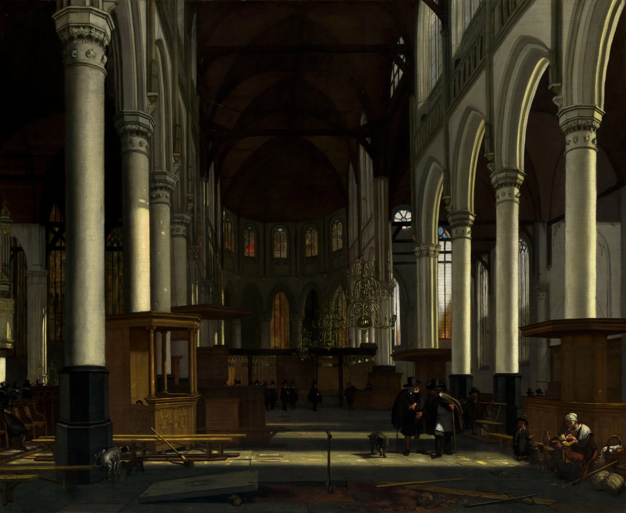 The Interior of the Oude Kerk, Amsterdam — Emanuel de Witte