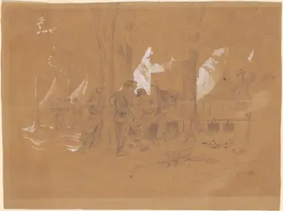 Camp Ellsworth, Near Alexandria—Five Zouaves