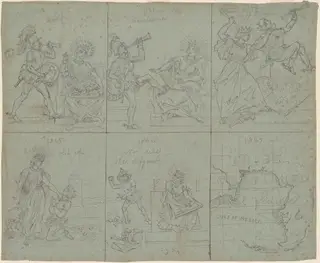 Political Cartoon of the American Civil War