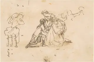 Study for "The Return of King Friedrich II from Küstrin"