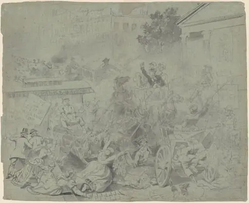 New York—Street Scene, by Emanuel Leutze