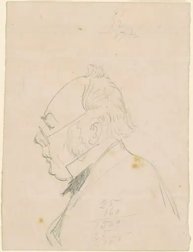 Profile of a Man, by Emanuel Leutze