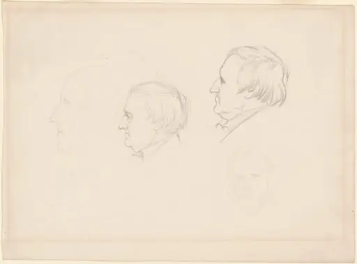 Studies of Men, by Emanuel Leutze