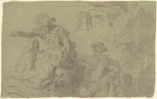 Study for "Westward the Course of Empire Takes Its Way", by Emanuel Leutze