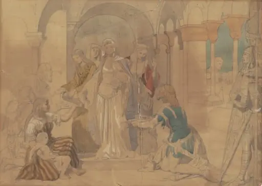 Study of Courtesans, by Emanuel Leutze
