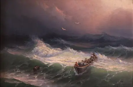 Storm on the sea
