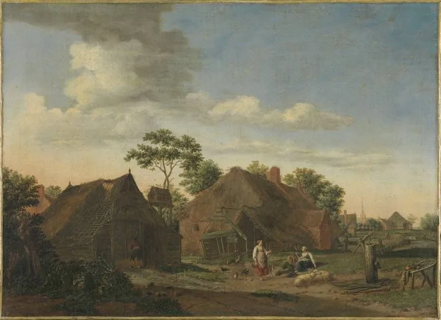 Village Landscape, by Emanuel Murant, unspecified, 1675