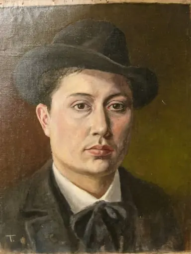 Autoportret (tânăr), by Emerich Tamás