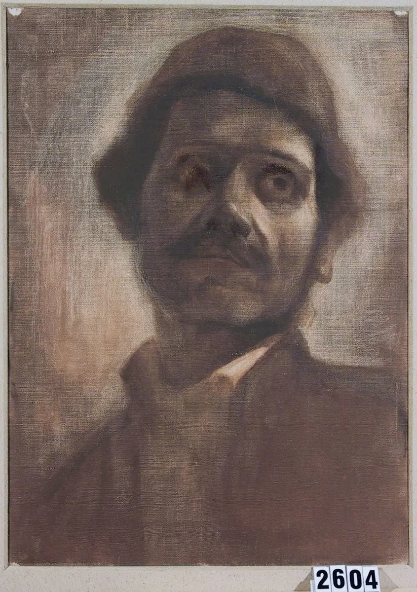 Portret de muncitor, by Emerich Tamás