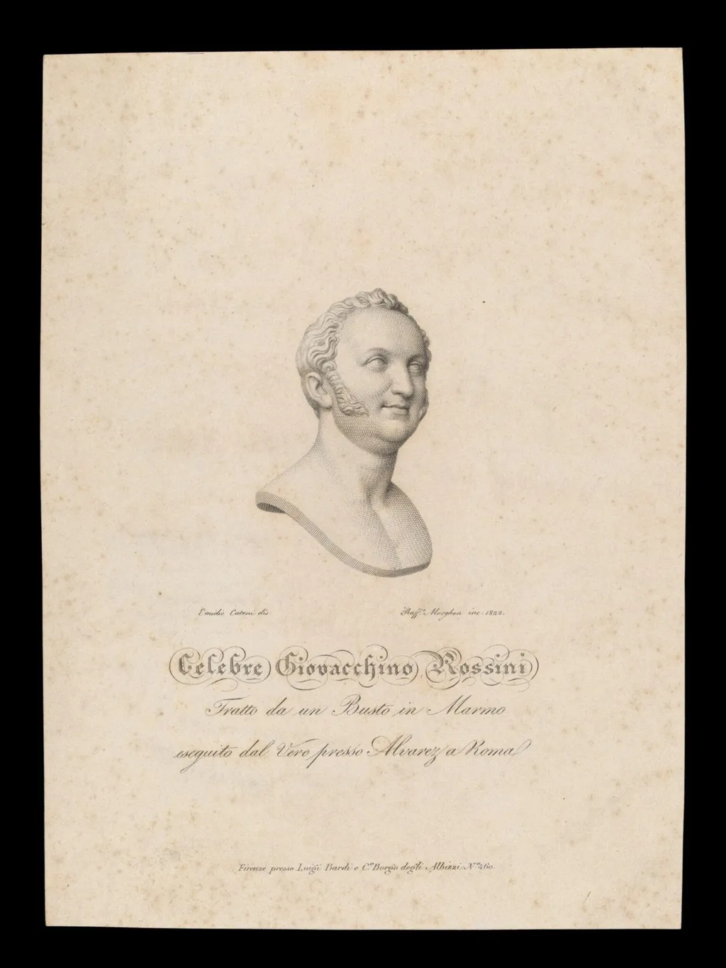 H Beard Print Collection, by Emidio Cateni, 1822