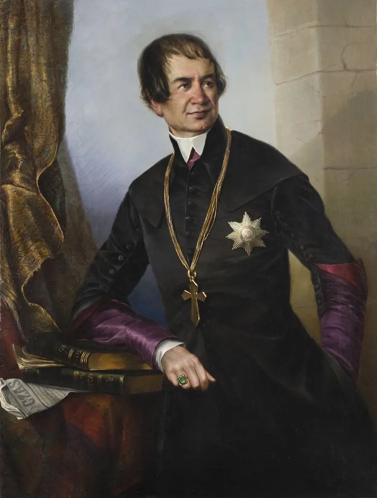 Portrait of Bishop Ludwik Łętowski, by Emil Boratyński.