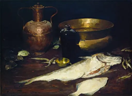Still Life with Fish, by Emil Carlsen