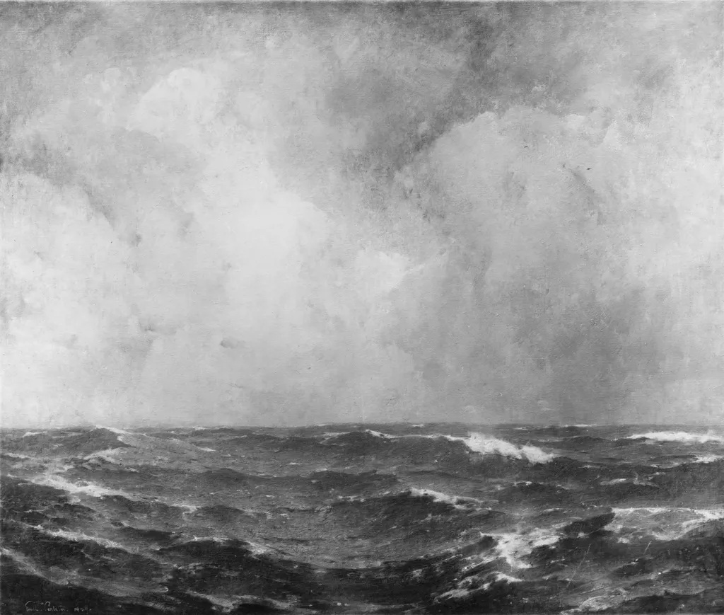 The Open Sea, by Emil Carlsen, oil, 1909