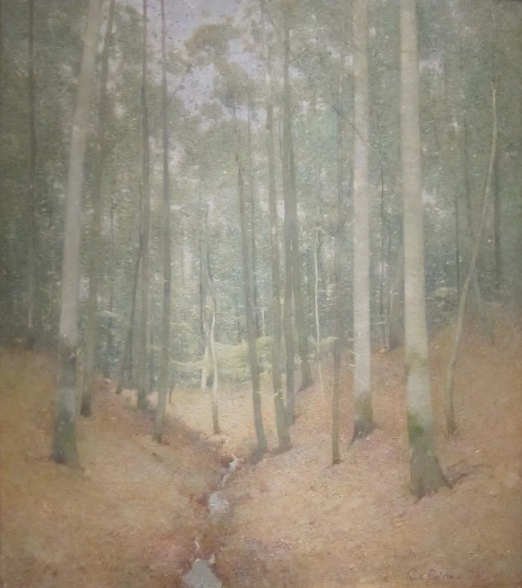 Wood Interior, by Emil Carlsen, oil, 1910