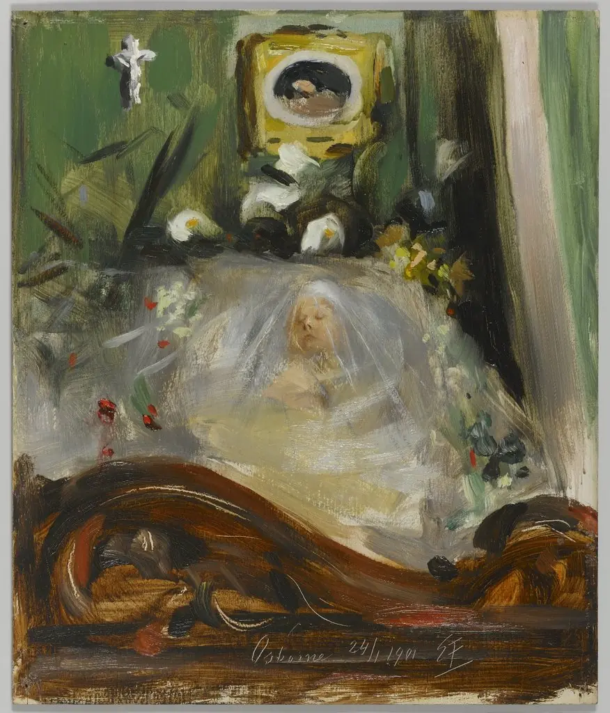 Queen Victoria Lying in State, by Emil Fuchs