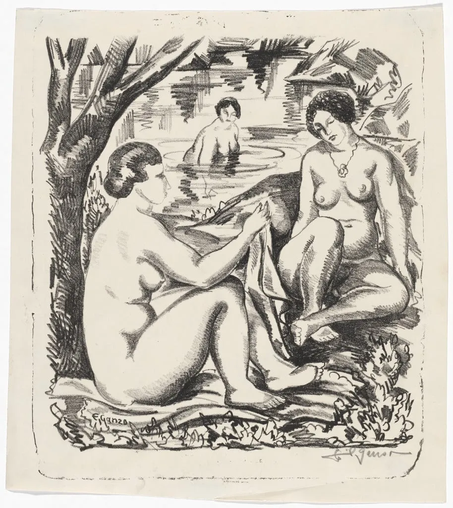 Untitled, by Emil Ganso, ink, 1926