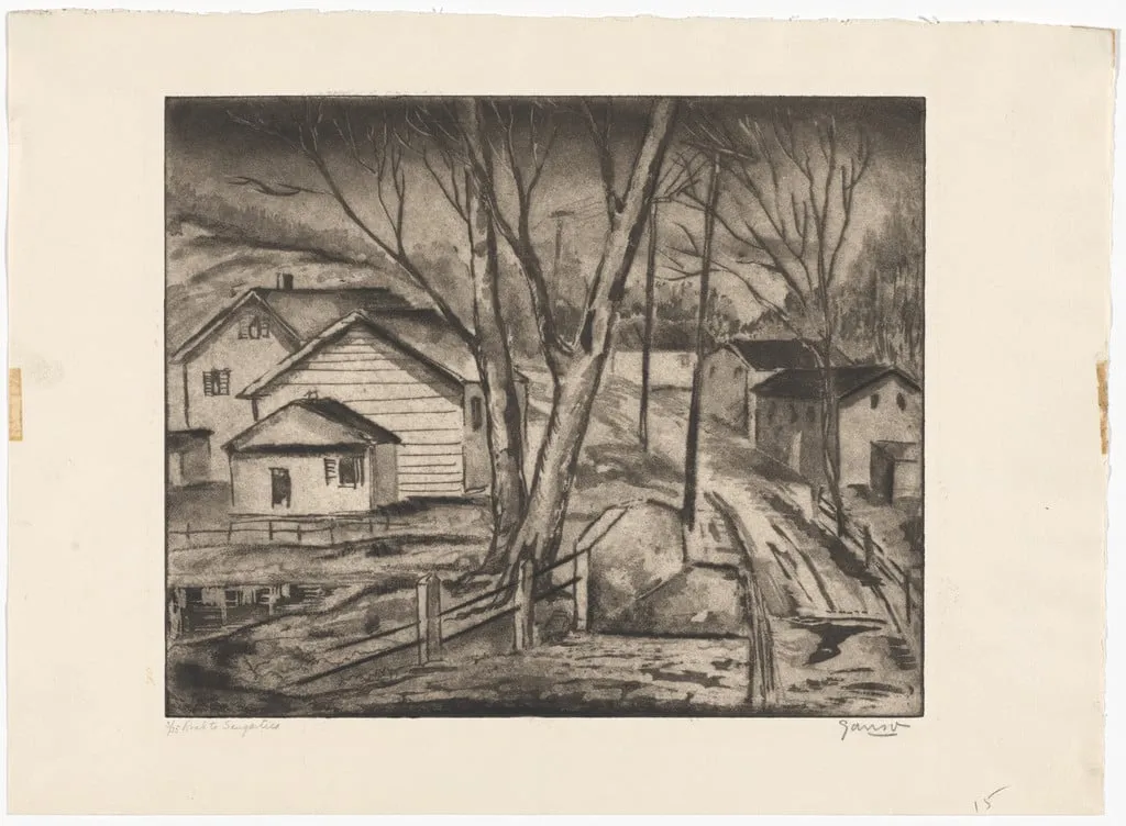 Untitled, by Emil Ganso, ink, 1940
