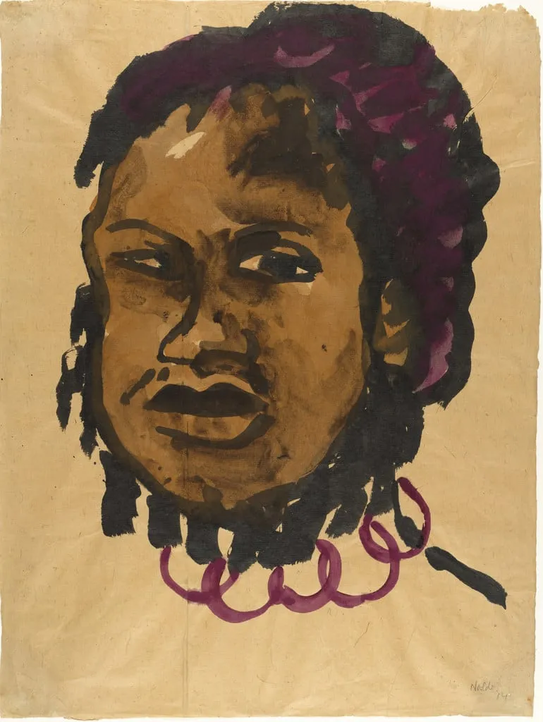 Untitled, by Emil Nolde, watercolor, 1914