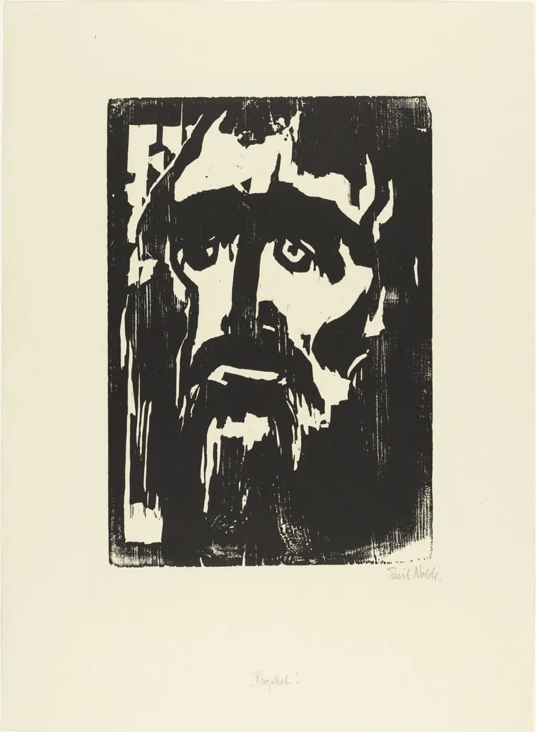 Untitled, by Emil Nolde, ink, 1912