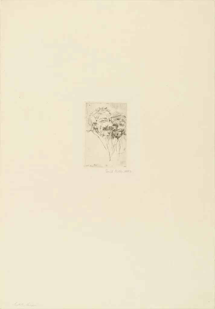 Untitled, by Emil Nolde, ink, 1898